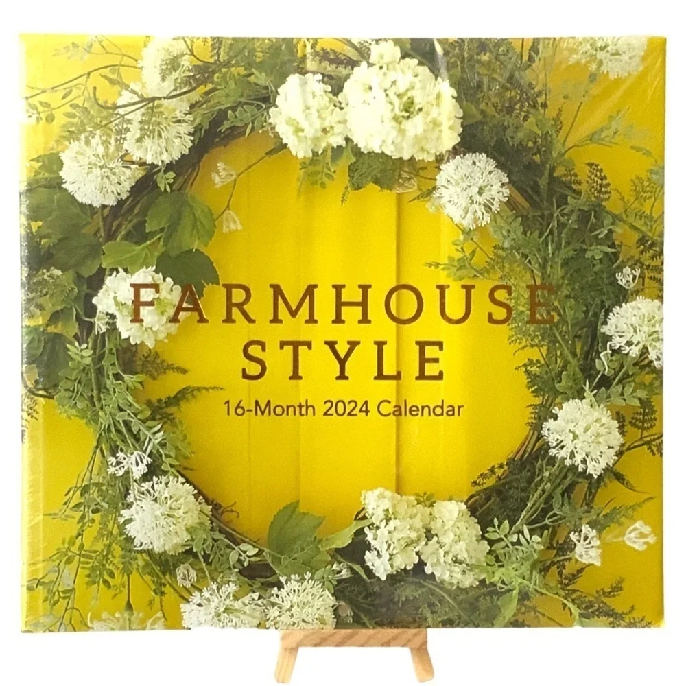 Calendar 2024 Farmhouse 16 Month Wall Calendar Organizer Full Size 12 X 22 in